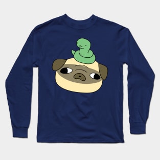 Pug Face and Snake Long Sleeve T-Shirt